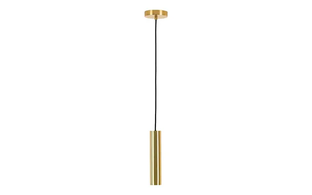 Pendel Lampe I Messing Med Stofledning På 120 Cm Pære Gu10 5w Led Ip20 - 6409108