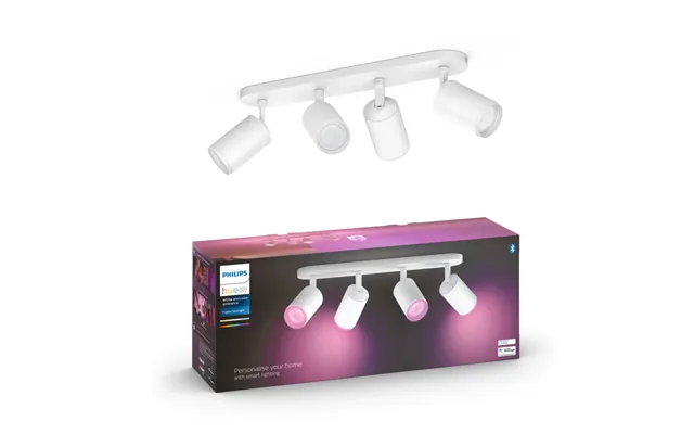 Philips Hue Fugato White And Color Ambiance Loftspot Hvid Med 4 Spots