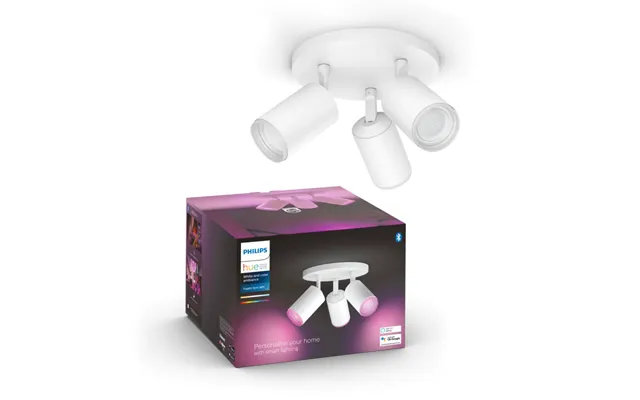 Philips Hue Fugato White And Color Ambiance Spiral Hvid Med 3 Spots