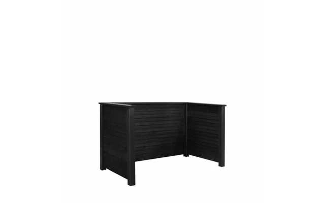 Plus Plank Profil Renovationsskjuler 198x193x111 Cm. Lxbxh - Sortgrundet