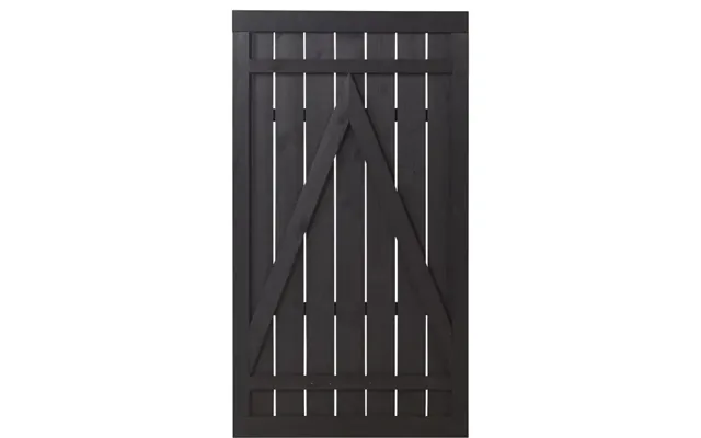Plus Rustik Havelåge 100x180cm Grundmalet Sort 17548-15