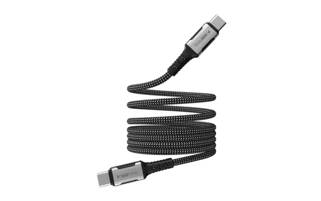Powertrend Magnetisk Ladekabel Usb-c Til Usb-c 1m