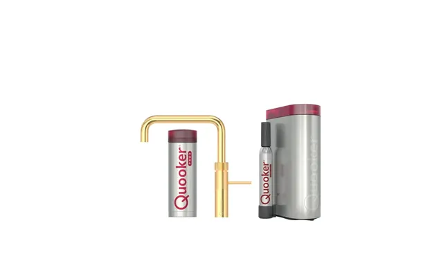 Quooker Fusion Square Sæt M.3l Guld Inkl. Pro3 & Cube Beholder