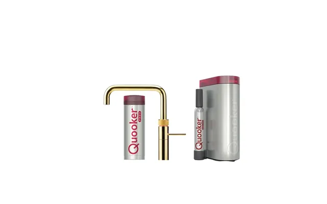 Quooker Fusion Square Sæt M.3l Messing Inkl. Pro3 & Cube Beholder