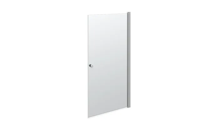 Scanbad Match Svingdør H 200x97-99 Cm Satin Klar Satin