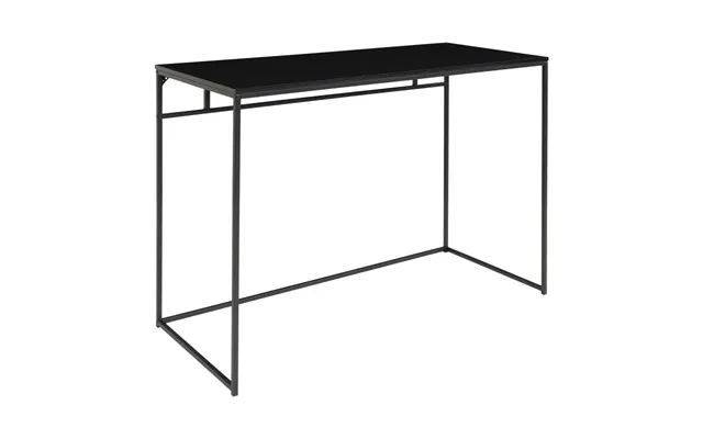 Skrivebord Med Sort Ramme Og Sort Bordplade 100x45x75 Cm - 2402050