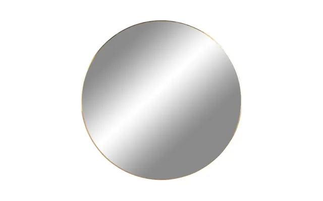 Spejl Med Ramme I Messing Look Ø80 Cm - 4001170