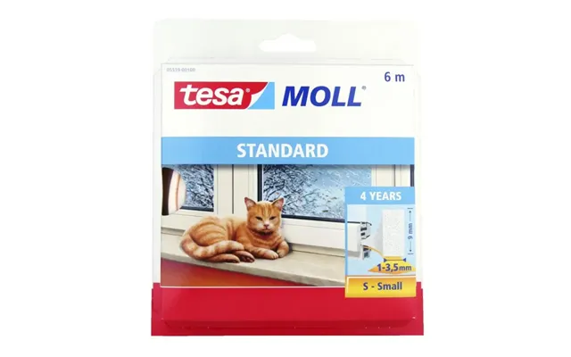 Tesa Tætningsliste Moll I-profil Hvid 9mmx6m