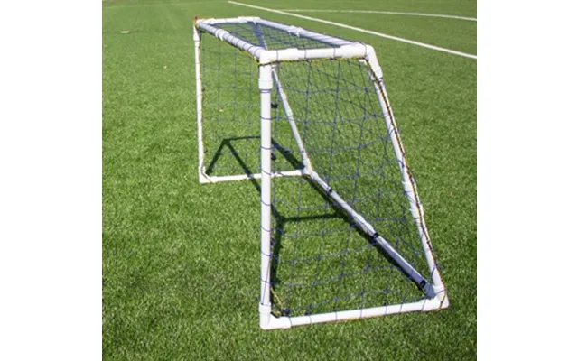 Fodboldmål I Stål Med Dobbelt Overlægger 153x100cm - Meget Stabilt Pga Dobbelt Overlægger & Samling