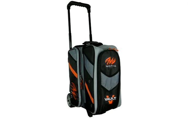 Motiv Vault 2-ball Roller Black Orange - Bowlingtaske På Hjul Til 2 Kugler