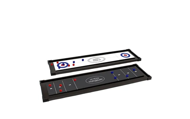 My Hood Shuffleboard - Shuffleboard I God Kvalitet Med Curling-spil På Bagsiden