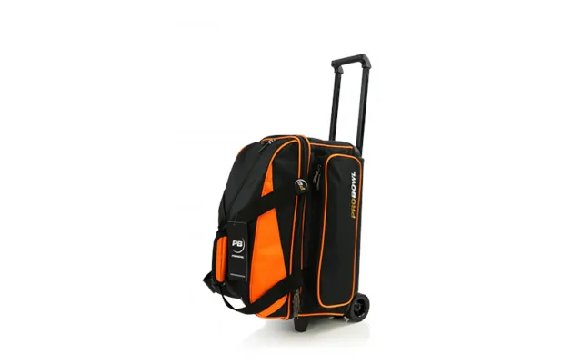 Pro Bowl Basic Sort Orange - Bowlingtaske Med Hjul Til 2 Kugler