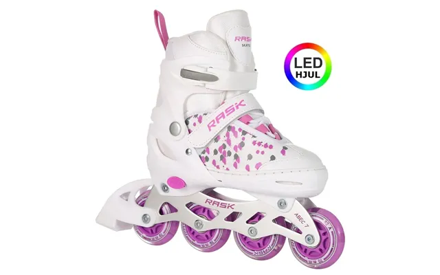 Rask Splash White Led - Inliners Rulleskøjte