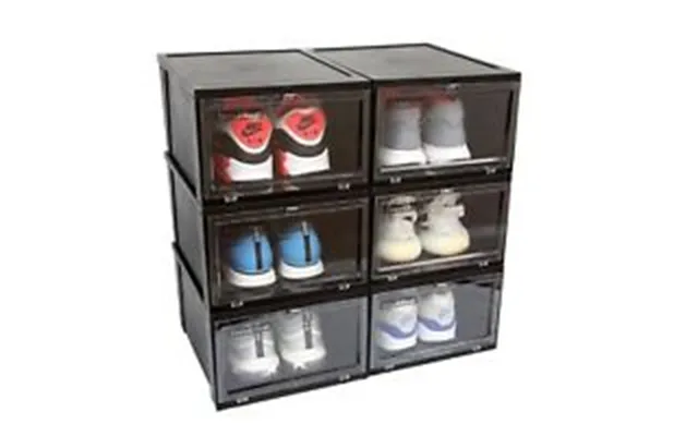 Skobox Sort - Elegant Og Praktisk Skoboks Der Kan Stables