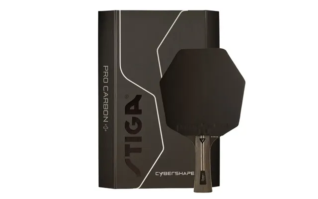 Stiga Cybershape Pro Carbon Plus 5-stjernet Bordtennisbat - Med Ny Kantet Form