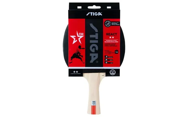 Stiga React 2-stjernet Bordtennisbat - Et Rigtig Godt Allround Bat