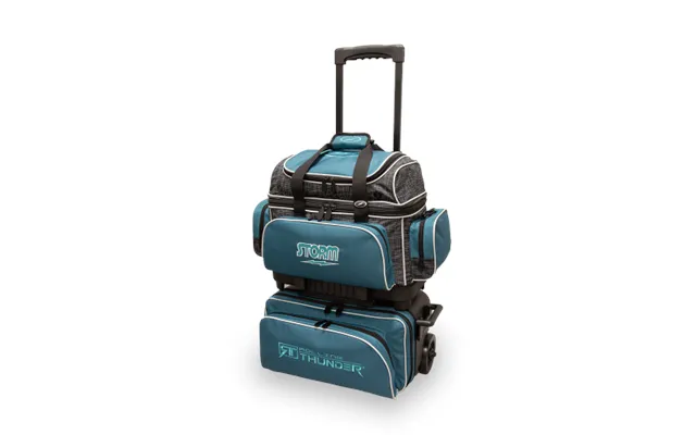 Storm Rolling Thunder 4-ball Steel Blue Black - Bowlingtaske Med Hjul Til 4 Kugler