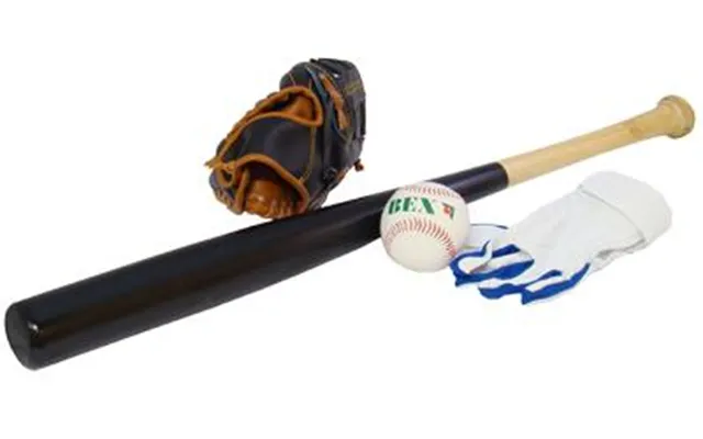 Sunsport Baseball Juniorsæt Med Bat - 2 Handsker Og Bold