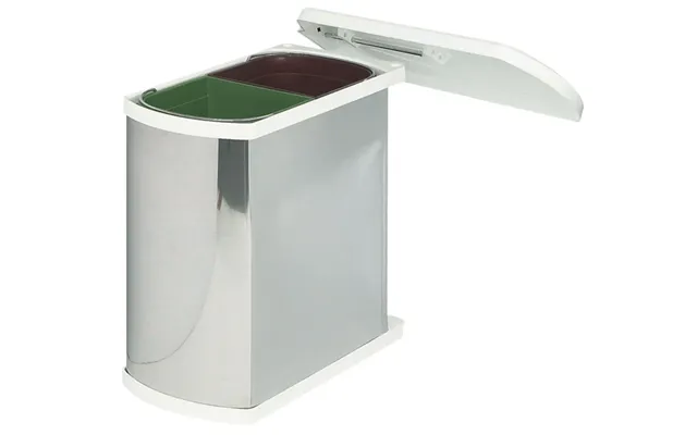 Dobbelt Affaldsspand - 2 X 8 Liter Rustfri