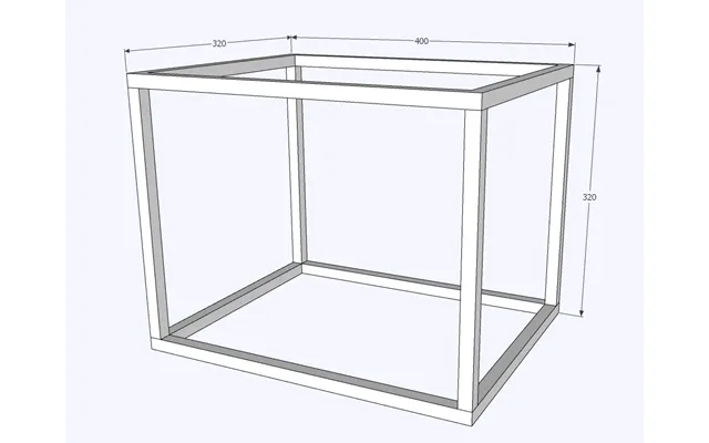 New Yorker Stålramme Reol Modul - L 400 X H 320 X D 320