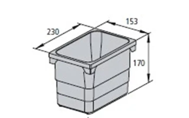 Ninka System, Løse Spande Og Tilbehør - 4.2 Liter H170x230x153 Lys Grå
