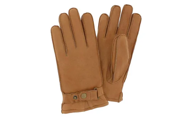 Herrehandske I Hjorteskind I Cognac Farve Str. 9,5