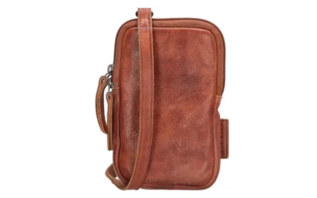 Hide & Stitches Paint Rock Mobiltaske Cognac