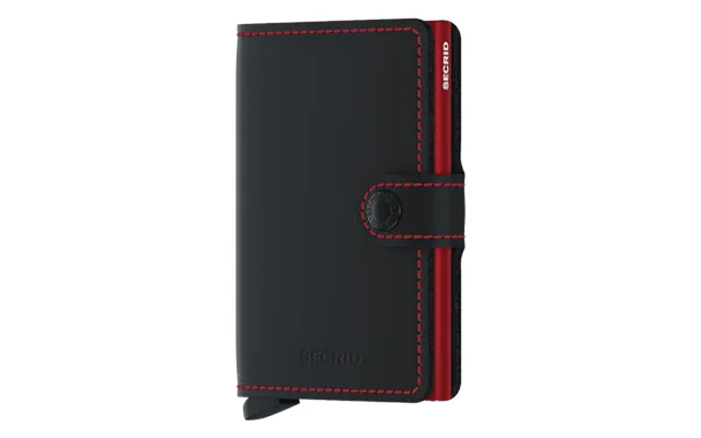 Secrid Rfid Miniwallet Matte Kreditkortholder Black & Red