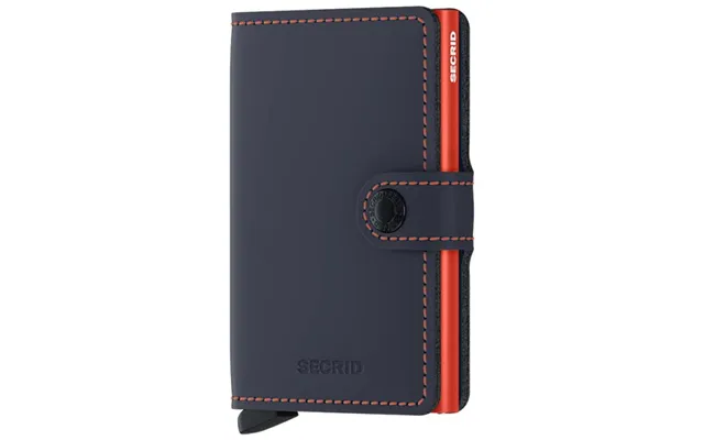 Secrid Rfid Miniwallet Matte Kreditkortholder Mm-nightblue & Orange