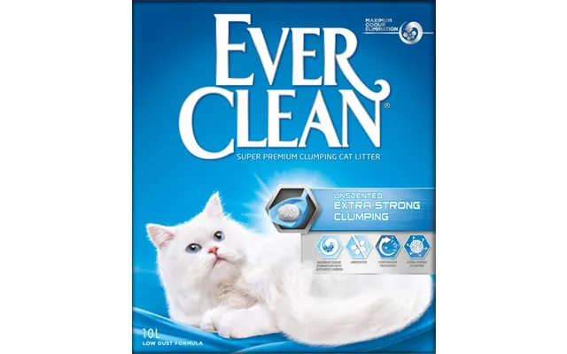 Ever Clean Extra Strength Unscented Kattegrus - 10 Liter