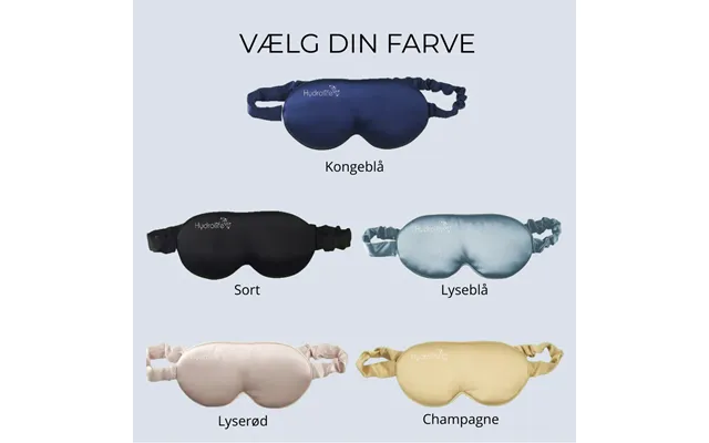 Luksus-sovemaske I Mulberry-silke - Champagne
