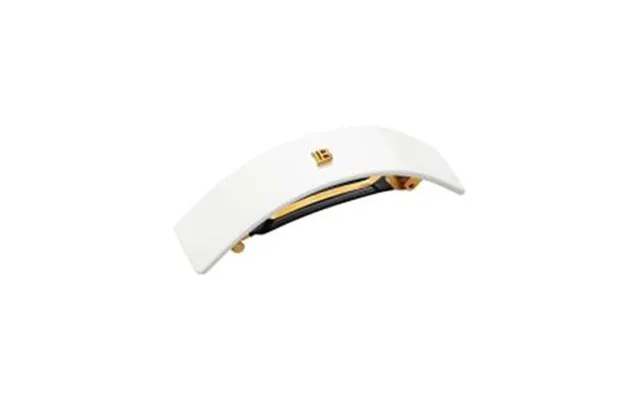 Balmain Cellulose Acetate Barrette Pour Cheveux Large White