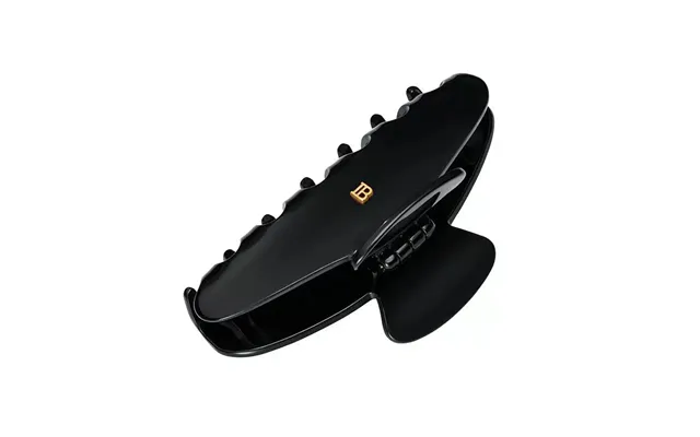 Balmain Cellulose Acetate Pince A Cheveux Large Black