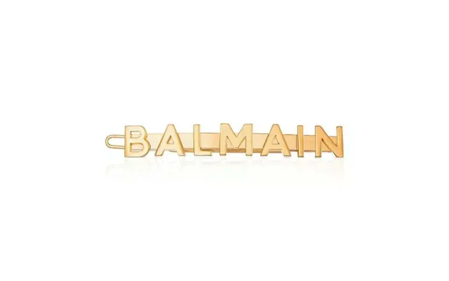 Balmain Gold Plated Hair Slide Logo