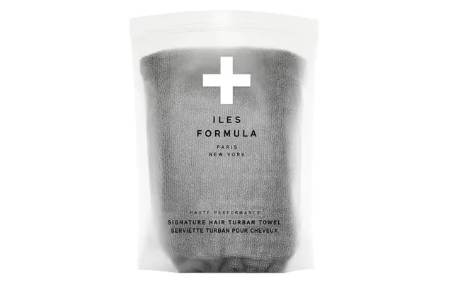 Iles Formula Hair Turban Towel Grey