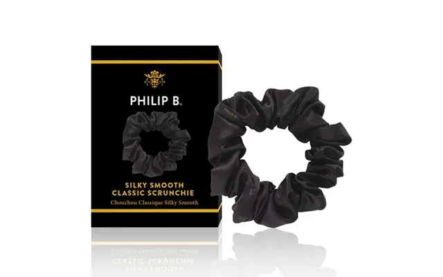 Philip B Classic Black Scrunchie
