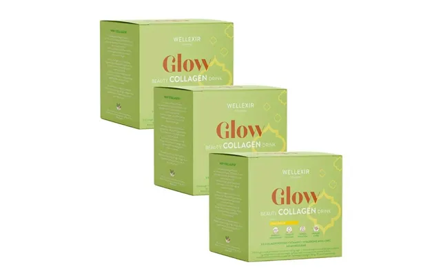 Wellexir Glow Beauty Drink Lemonade 30 Box X3