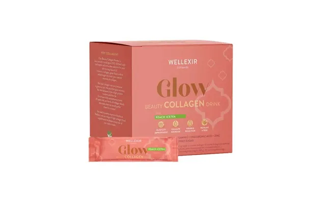 Wellexir Glow Beauty Drink Peach Ice Tea 30 Box