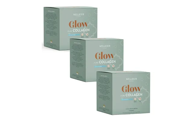 Wellexir Glow Pure Collagen 30 Sachet Box X3