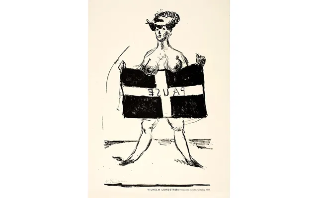 Stående Kvinde Med Flag - 1919 Af Plakatwerket