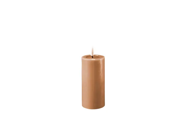 Deluxe Homeart Caramel Led Bloklys 5x10 Cm