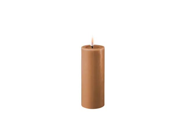 Deluxe Homeart Caramel Led Bloklys 5x12,5 Cm