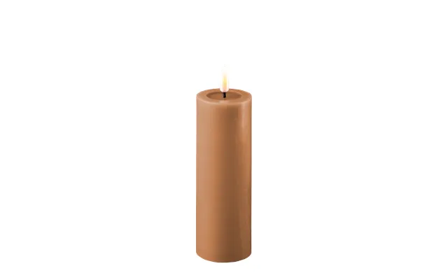 Deluxe Homeart Caramel Led Bloklys 5x15 Cm