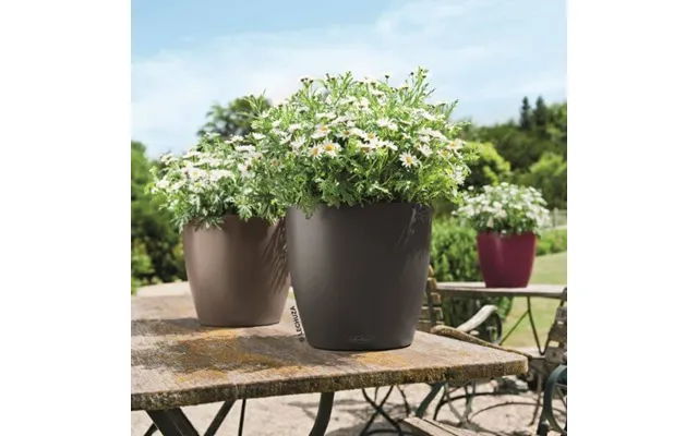 Lechuza Classico Color Krukke Til Blomster Med Selvvandingssystem Slate Ø28 X H26 Cm product image