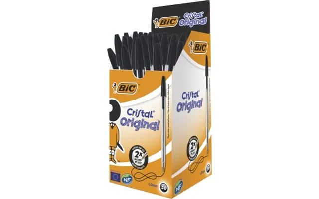 Bic Bic Cristal Medium Sort 1,0 50 847897 Modsvarer N A