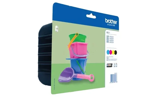 Brother Brother 221 Blækpatron Multipack Bk,c,m,y Lc221valbp Modsvarer N A