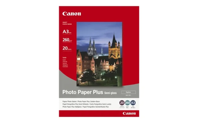Canon Fotopapir Semigloss A3 20 Ark 260g 1686b026 Modsvarer N A