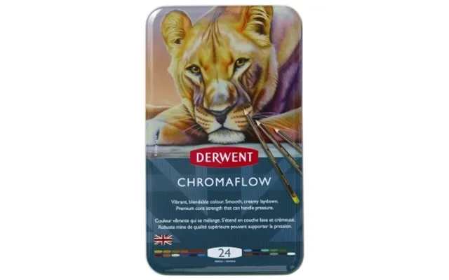 Derwent Derwent Chromaflow Blyanter I Metalæske 24 Stk. 2305857 Modsvarer N A