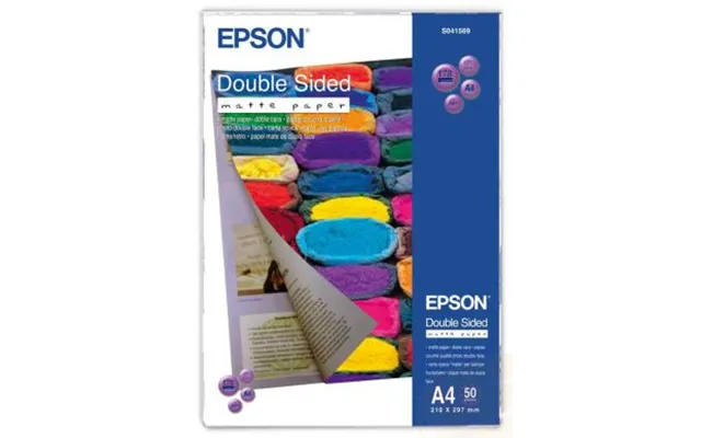 Epson Fotopapir Mat Dobbeltsidigt 50 A4-ark 178 G S041569 Modsvarer N A