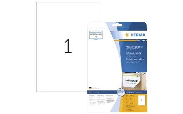 Herma Etikett Herma Movables 210x297 25 10021 Modsvarer N A